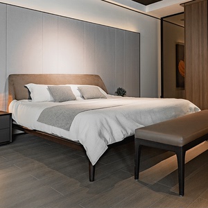 意大利poliform高端编织皮床kelly双人大平层主卧床原版复刻1.8米