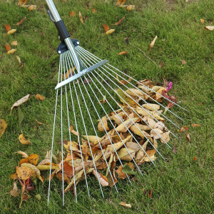 耙子农用工具神器搂草不锈钢塑料小耙齿扒子草耙爬子家用扫树叶