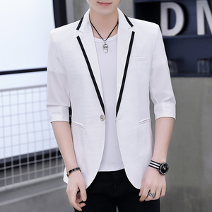 夏天西装薄外套七分