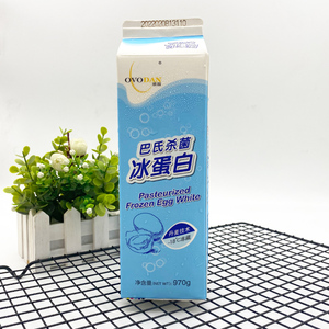 欧福冰蛋液冷冻蛋白液巴氏杀菌蛋清液鸡蛋清烘焙健身调酒包邮970g