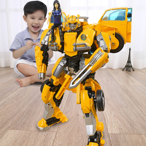 手办变形玩具超大大黄蜂擎天汽车柱机器人模型金刚7男孩儿童正版5