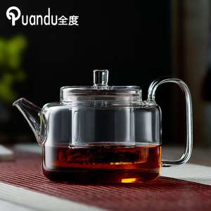 玻璃蒸煮两用茶壶电陶炉专用耐高温可加热烧水过滤茶具泡茶器单壶