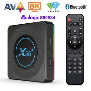 x96x4原生安卓11机顶盒子晶晨s905x4网络高清播放器tvbox光纤wifi