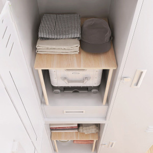 宿舍柜子分层架大学寝室衣柜隔层架子免钉置物架衣橱隔断收纳神器