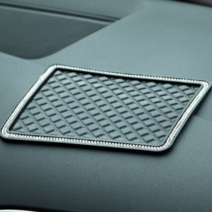 菱格汽车防滑垫车用小方格置物垫车载摆件止滑垫仪表台手机垫加厚