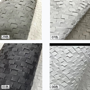 定制pvc墙布小方格子浮雕马赛克壁布阻燃b1布基白色格子灰色