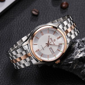 雅格宾利869119款兰宝玻璃精钢表壳表带休闲商务机械表