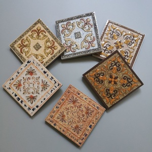 8x8cm小角花8公分小花砖瓷砖腰线仿古花片80亮光凹凸感防滑地砖