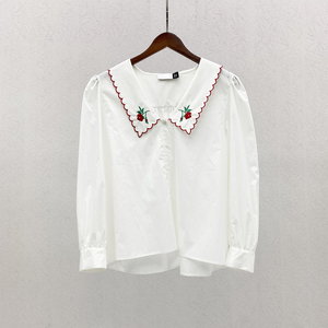 纯棉 刺绣长袖衬衫s21051108