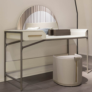 意式轻奢梳妆台梳妆桌意大利创意梳妆台多功能化妆台意式极简妆台