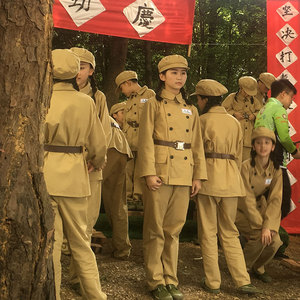 成人儿童志愿军演出服抗美援朝时期服装解放衣服列宁服49式50式