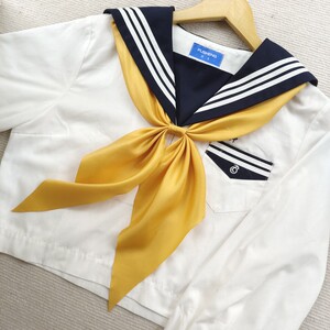 手作免打三角巾京子同款免打领巾水手服jk制服cos领结金鱼草结