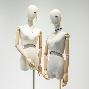 00图拉姆旗舰店天猫衣服模特展示架婚纱人体内衣半身软体假人男女装
