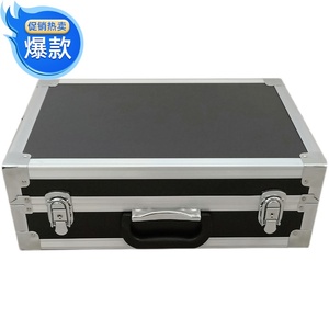 新款定制定做铝合金黑色多功能手提箱展示箱精密仪器包装箱拉杆箱
