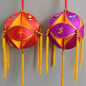 绣球10cm广西特产靖西绣球壮族三月三绣球舞蹈手工绣球民族工艺品