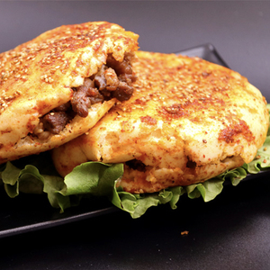 佳禾优选 东北烧烤佳木斯特色饼夹串烤牛肉串猪肉串羊肉串饼夹肉