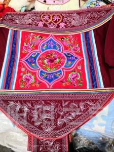 广西老式传统刺绣棉布宝宝土背带新生儿前后背式多用双肩婴儿背带