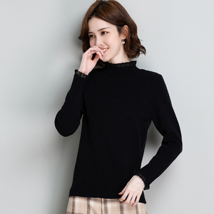 京东商城2020秋浅冬新款唯品会女装羊绒衫毛衣打底羊毛衫厚提雪.