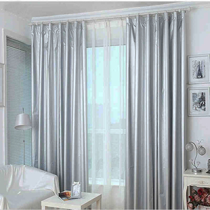 水洗双面银涂银布全遮光布银色遮光布防晒隔热窗帘防紫外线遮阳帘