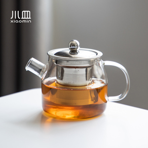 煮茶壶高硼硅玻璃茶水分离带不锈钢过滤内胆耐高温电陶炉加热单壶