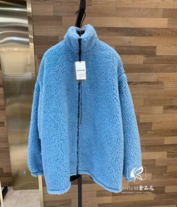 balenciaga/巴黎世家 羊羔毛外套男夹棉毛呢大衣女泰迪绒休闲夹克