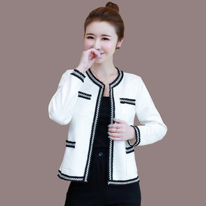 女士春秋款短款外套2020年秋装新款女装短装上衣潮秋季无领小披肩