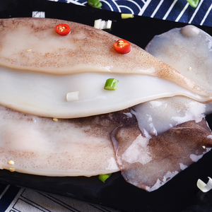 【免清理】新鲜大鱿鱼去头去内脏鱿鱼片八爪鱼章鱼尾烧烤火锅食材