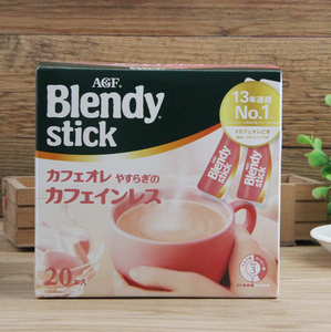日本进口AGF blendy孕妇哺乳期可以喝的低因低咖啡因速溶咖啡