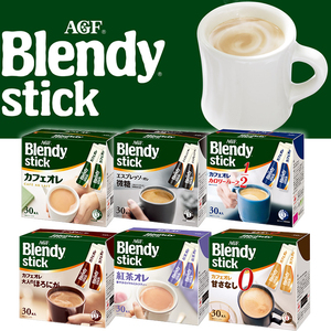 日本进口AGF Blendy速溶咖啡奶茶抹茶拿铁意式微糖低因咖啡冲饮