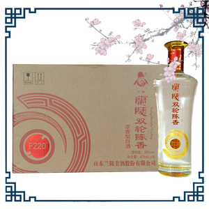兰陵酒 兰陵双轮陈香f220 38度浓香白酒山东特产 整箱 特价包邮
