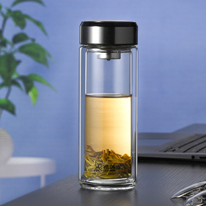 【团购定制】希诺双层玻璃杯男士商务水杯 6710/6711/6712/6713