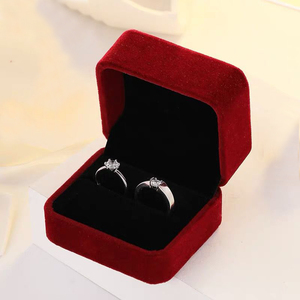 情人节高档首饰盒求婚钻戒盒高档珠宝戒指对戒盒单个小饰品收纳盒