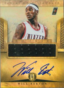 nba球星卡 panini 掘金队 威尔 巴顿 签名 新秀球衣亲笔签字卡