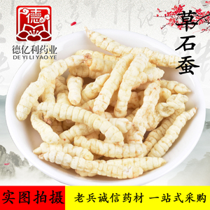 草石蚕中药材 地参 选土参野生草食蚕无硫 水洗肺痨草 500克包邮