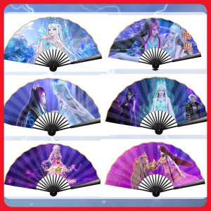 叶罗丽扇子儿童动漫小扇子冰雪奇缘艾莎可爱公主仙气折扇女孩礼物