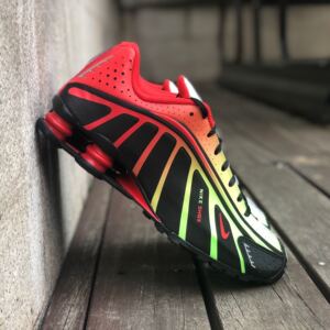 nike shox r4 耐克内马尔联名炫彩气柱跑步鞋 bv1387-001-002