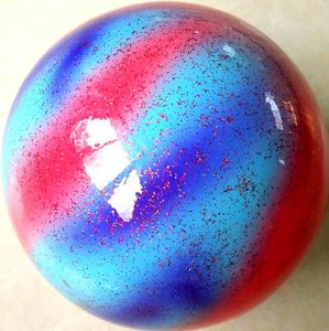 花型新款卓旺花色球少儿成人舞蹈健身强体韵律球体育器械橡胶材质