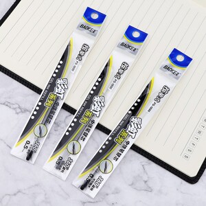 20支装ps1890按压式中性笔芯按动式签字笔替芯0.5mm水笔芯碳素笔芯