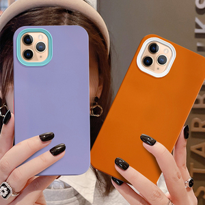 适用xit  苹果11promax手机壳纯色肤感液态硅胶软壳