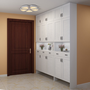 可锁鞋柜门外柜