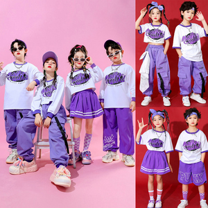 六一儿童演出服糖果色小学生运动会服装啦啦队表演女童街舞套装潮