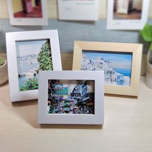 简约原木4寸相框 拍立得 实木摆台7寸挂墙5寸6寸8寸照片框相片架
