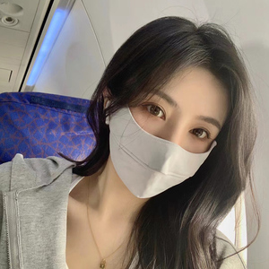 网红口罩防晒防紫外线女夏薄款透气高颜值脸罩冰丝降温遮全脸面罩