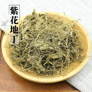 紫花地丁中药材500g克野生地丁草中药材正宗地丁子地丁茶柴花地丁