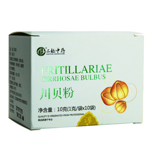 三越中药川贝粉1g*10袋化痰止咳阴虚咳嗽润肺干咳效期至21年12月