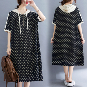 特大码女装200斤夏装胖mm遮肚子显瘦连衣裙适合胖人裙子洋气遮腹