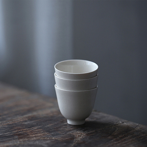 素美手作草木灰釉品茗杯花神杯主人杯茶杯简约禅意品杯 闲趣别院