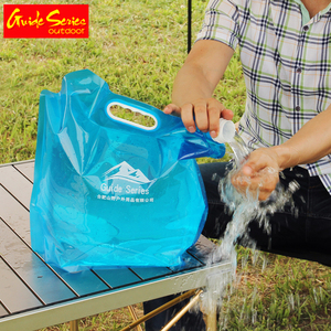 户外野营大容量便携折叠储水袋登山旅游运动盛水塑料水桶车载水袋
