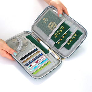 旅行护照包机票收纳卡包大容量旅游证件零钱包手拎随身便携票据夹