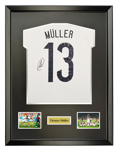 托马斯穆勒 2014世界杯德国队 亲笔 签名 足球服球衣 含证书裱框